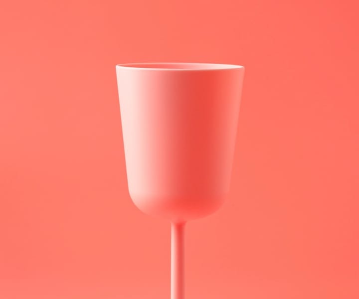 pink glass